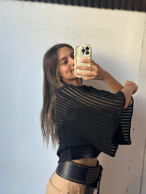 Sweater Hilo Dot - Negro - Imagen 3
