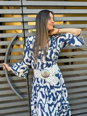 Vestido Peonia - Azul