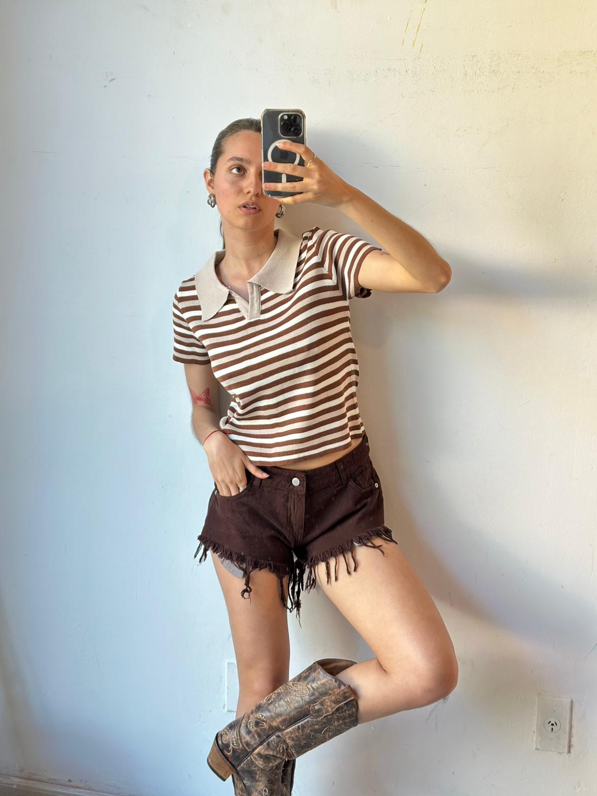 Remera Neck - Beige - Imagen 2