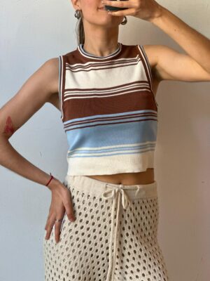 Musculosa Blink - Celeste