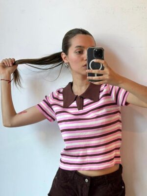 Remera Neck - Rosa