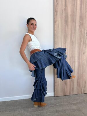 Pantalon Denim Kendra Santorini