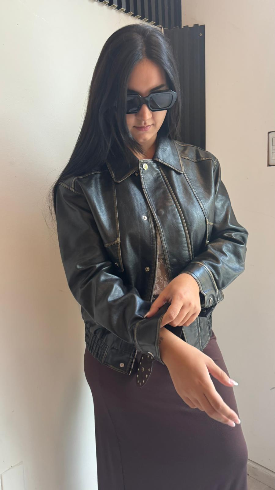 Campera Bomber Asia - Negro - Imagen 3