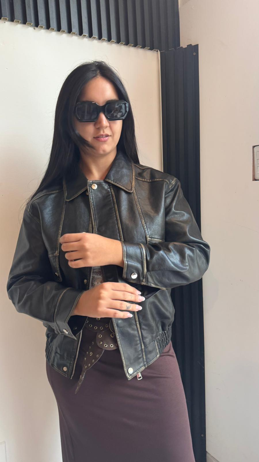 Campera Bomber Asia - Negro - Imagen 4