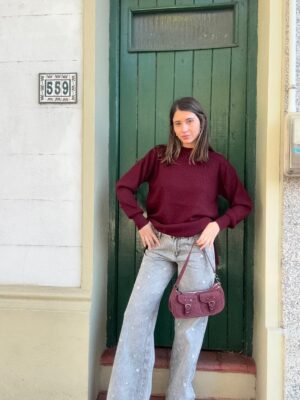 Sweater Uma - Bordo