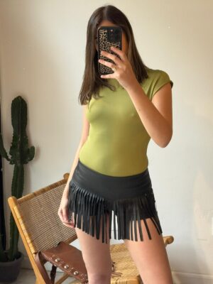 Short Pollera Nexo - Negro