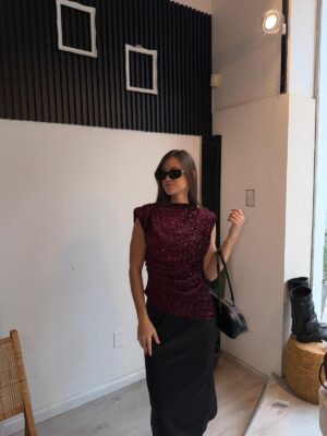 Blusa Brilli Soho - Bordo