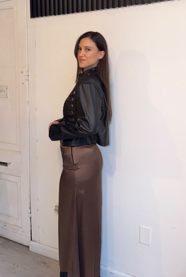 Falda Satén - Choco - Imagen 2