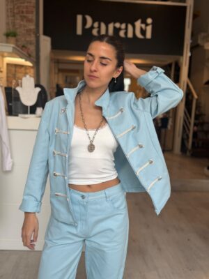 Chaqueta Kendra Napoleón - Celeste