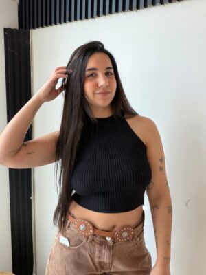 Musculosa Galia - Negro